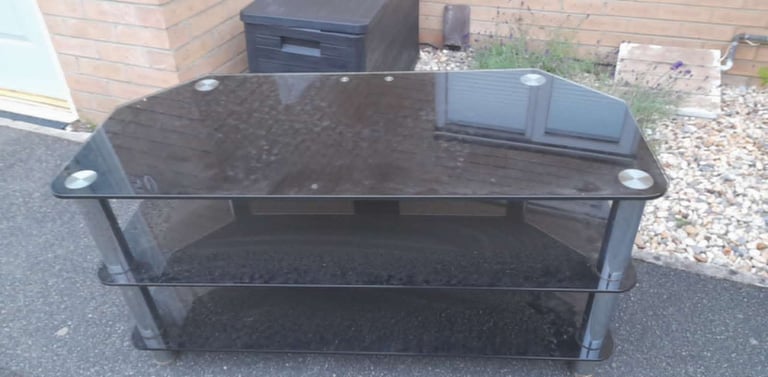 image for GLASS TV STAND - free local delivery service , and other , just ask   