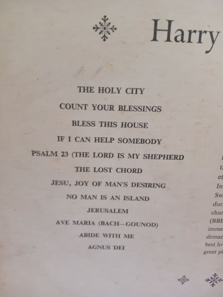 Harry Secombe LPs x 3