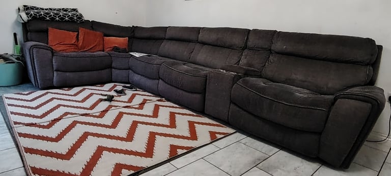 Reclining Sofa (corner microfiber, reclining sofa) 