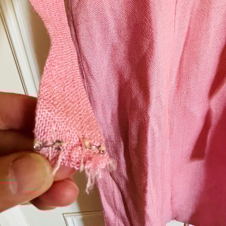 Vintage Peter Barron London Pink Spring Summer Casual Belted Dress UK Size 16