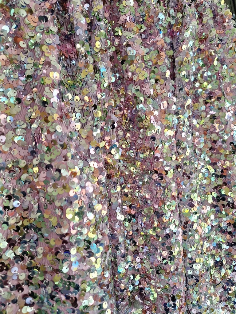 Pink/Silver Sequin skirt - Next
