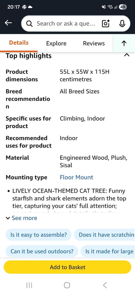 Brand new cat tree 