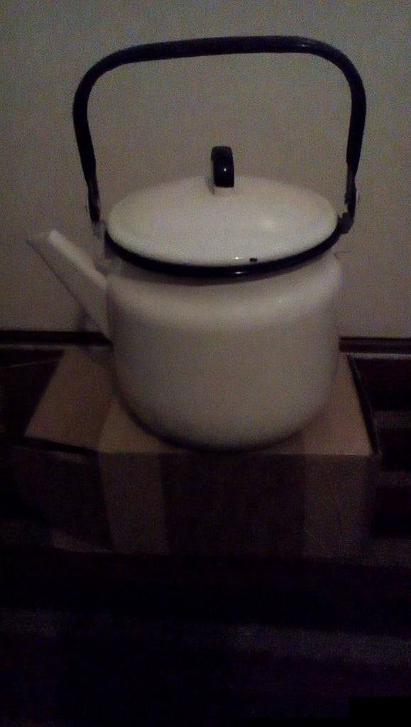 image for Large ornamental metal kettle