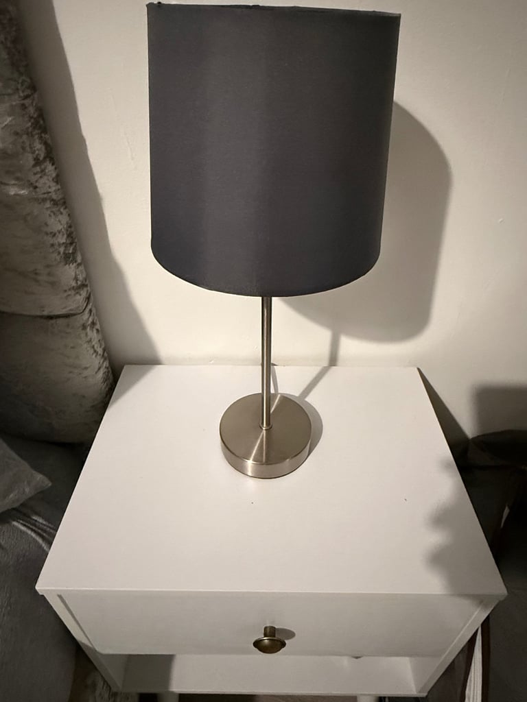 Dark Grey Bedside Table Lamps