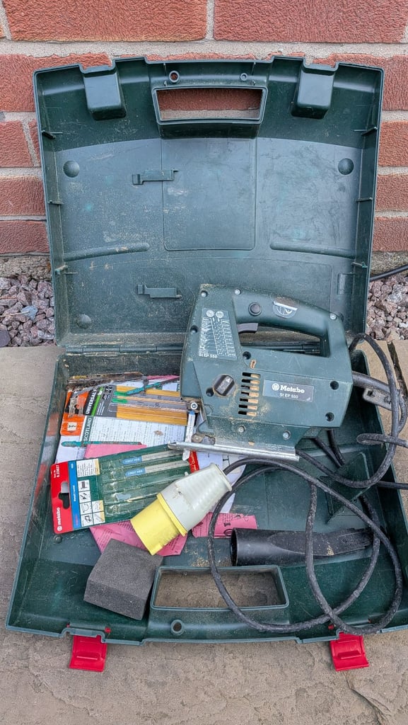 image for Small grinder + jigsaw both 110v