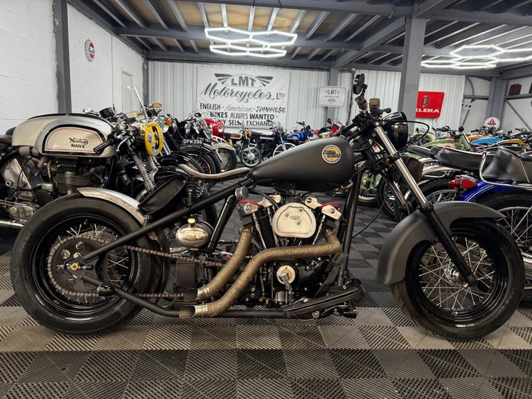 image for 1984 Harley-Davidson 1000cc Iron Head bobber custom, electric start, stunning 