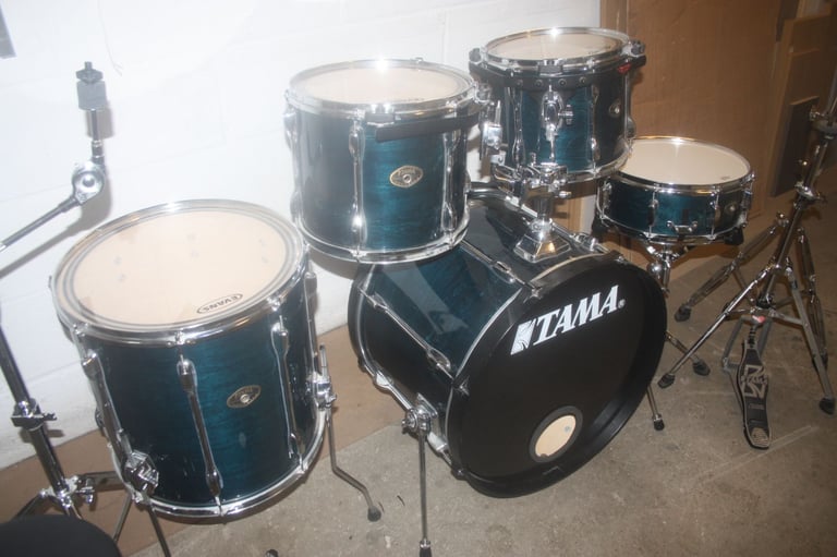 Vintage Tama Rockstar Custom Blue 5 Piece Drum Kit 22in Bass + All Hardware Included ~ £475 ono