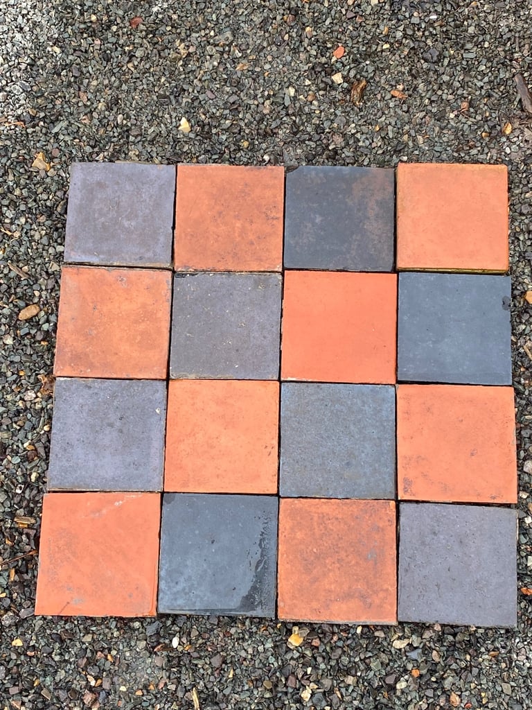 Quarry tiles 6x6x1” Victorian original reclaimed 