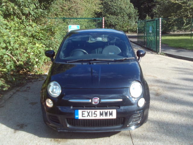 2015 Fiat 500 1.2 S 3dr Black 54k Miles Years MOT Warranty HATCHBACK Petrol Manual
