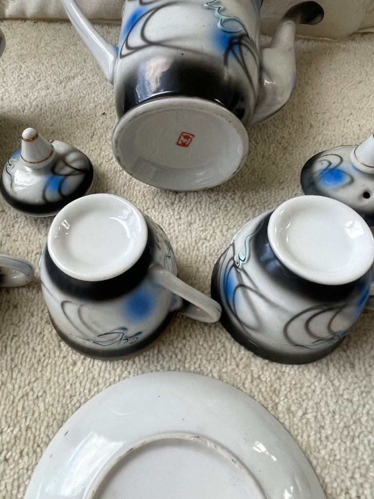 Vintage Japanese Moriage Porcelain Dragonware set