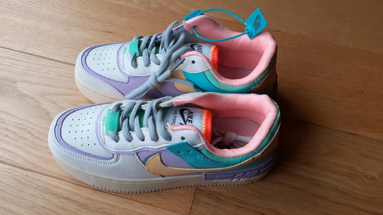 Nike Air Force 1 Multicolour Ivory BRAND NEW - UK Size 4