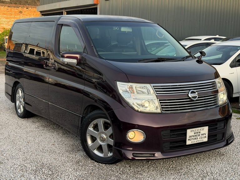 image for 2008 Nissan Elgrand E51 HIGHWAY STAR 360 Camera 3.5 Petrol 8 Seater Full Leather Apple CarPlay  M...