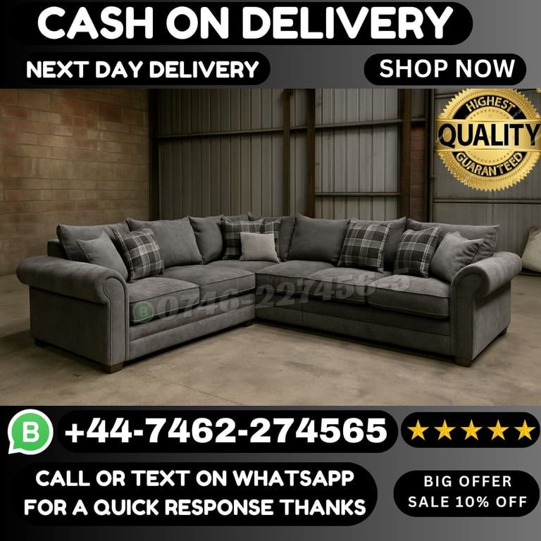 image for Cash On Delivery Sofas – Corner & 3+2 Seater Sets Available