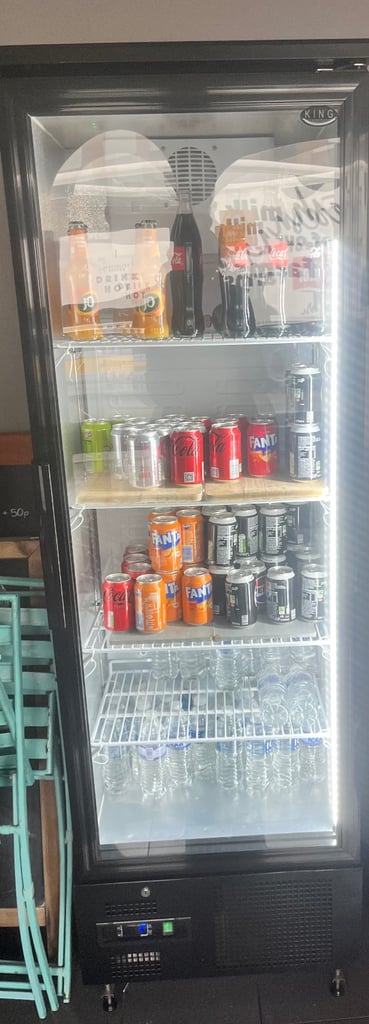 Commercial single door drink fridge 