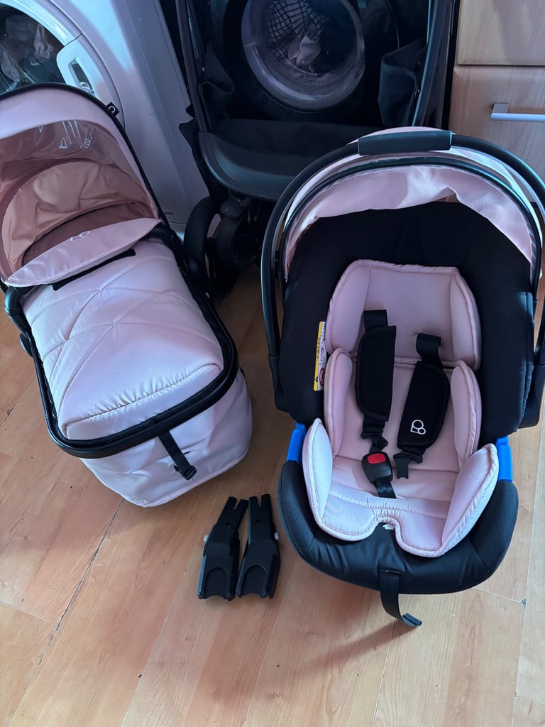 image for Baby pink pram/travel system/pushchair