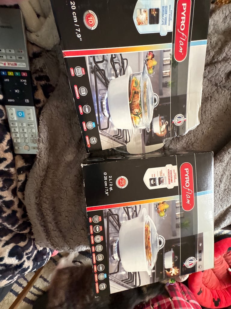 pyro flam casserole and separate top part steamer 