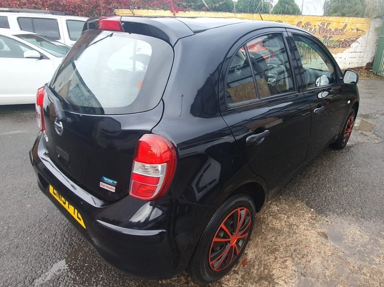 2013 13 NISSAN MICRA 1.2 VISIA LOW 75K MOT 10/26 5DR BLUETOOTH BLACK PX SWAPS