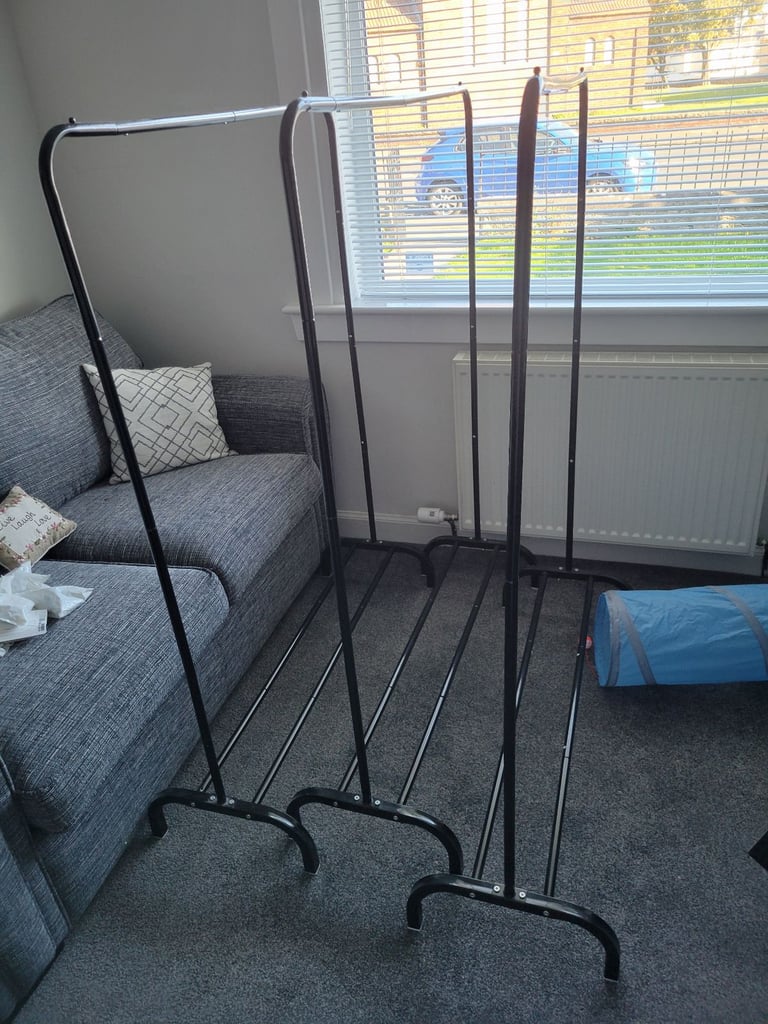 image for 3 clothes rails