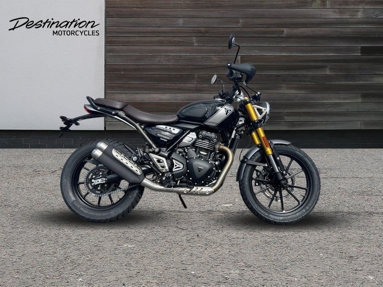 2025 Triumph Scrambler 400 X STANDARD COLOUR Petrol black 6 Speed