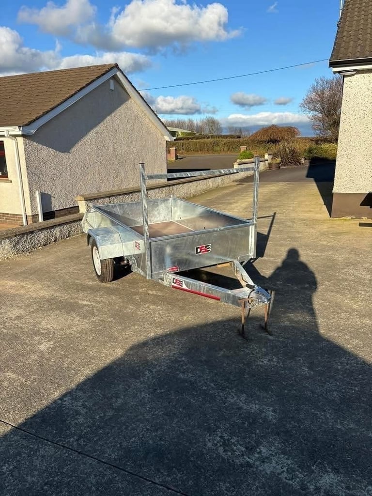Car Trailer - 7 x 4 - Galvanised - DSE
