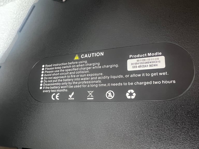 Triangle pack battery 48v Capacity 20Ah li-ion battery for electric bikes 