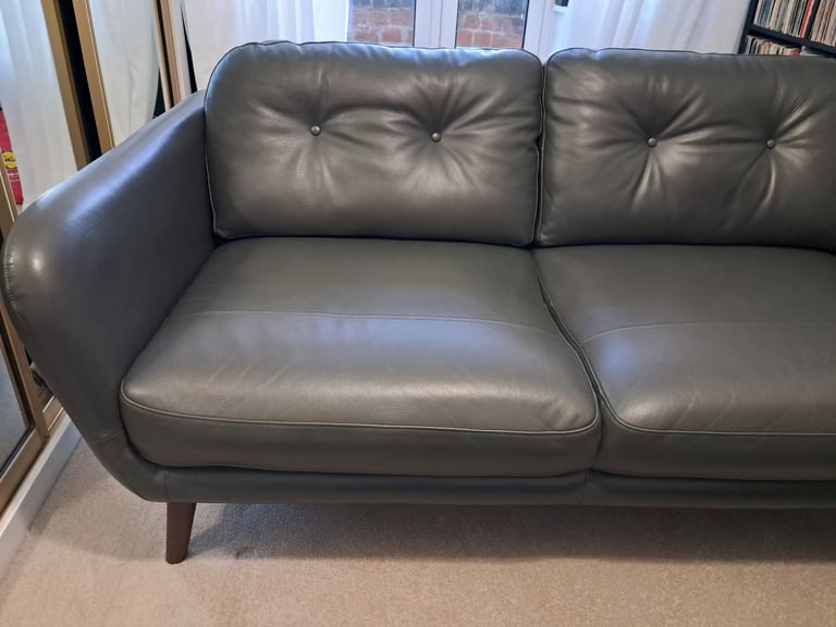 John Lewis Arlo Medium Arthricte 2 Seater Leather Sofa