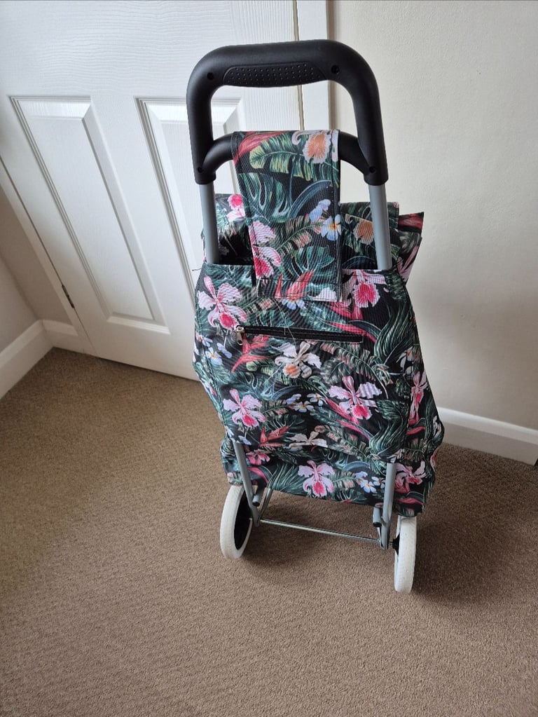 Rocklanks London ARIANA Shopping Trolley - floral design, in excellent condition