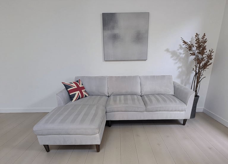 Grey L Shape Sofa (FREE DEL 🚚)