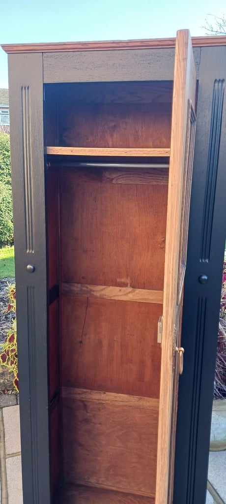 Vintage Hall cupboard/ single wardrobe 