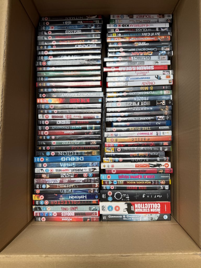 image for aprox 150 DVDs and bluerays 