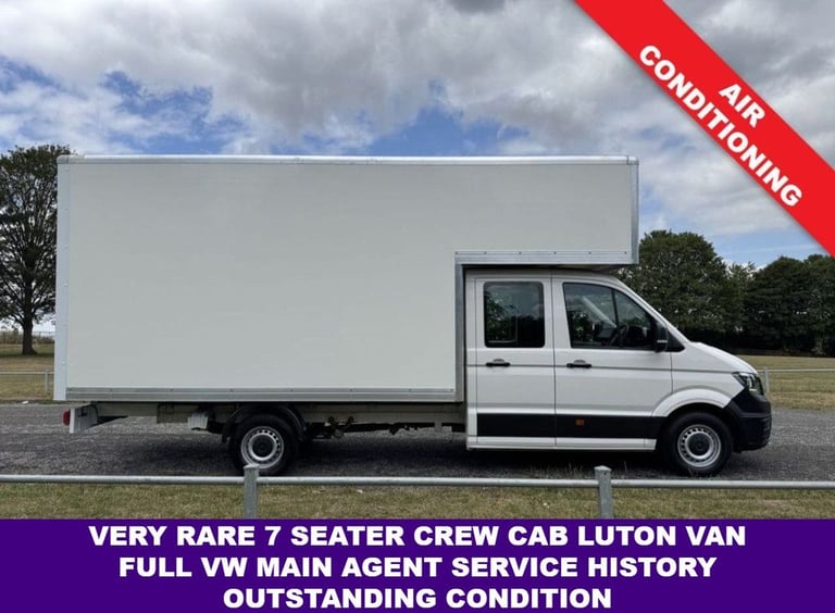 2021 Volkswagen Crafter 2.0TDI 3.5t. 7 Seat Double Cab Luton, A/C, 4dr LWB Euro 6 140ps Luton Van...