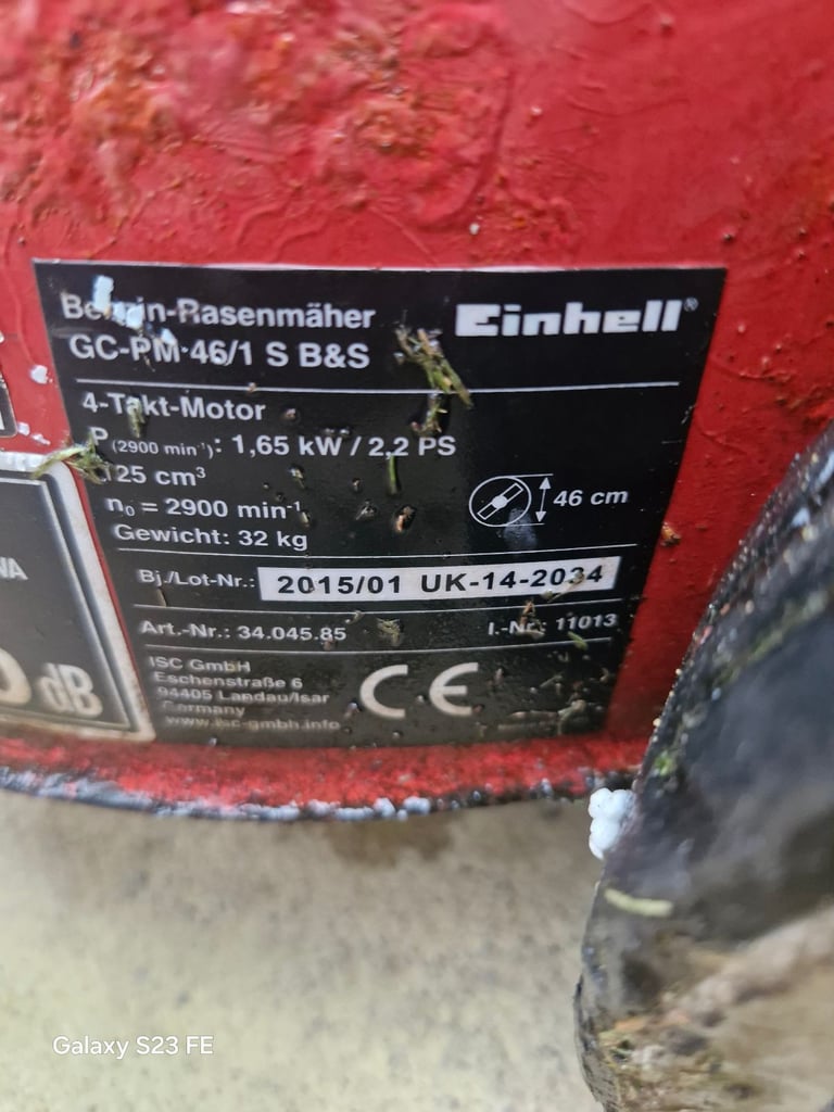 Einhell lawnmower (spares or repair)
