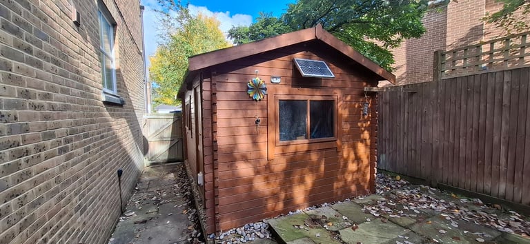 image for No longer available. log cabin / shed for free. 15 feet x 10 feet, apex roof