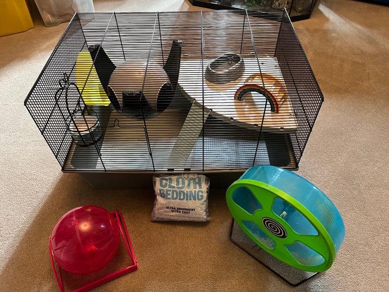 Hamster Cage and Accessories 