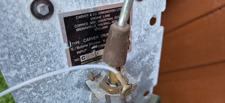 CARVER TRUMATIC 1800 gas heater for camper caravan motorhome.