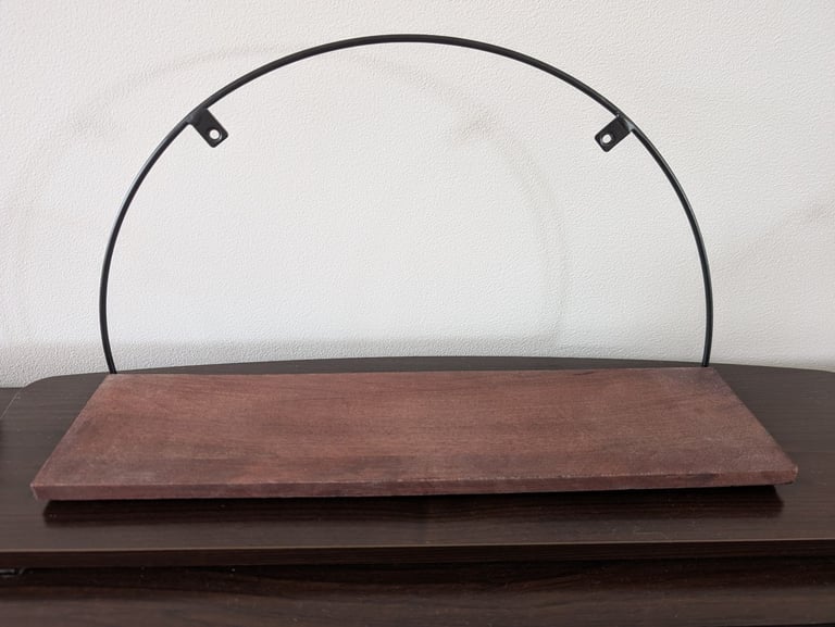 Set of three 3 decorative wooden shelves