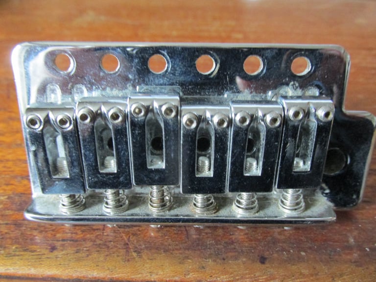 image for Bridge with tremolo block attached for Stratocaster guitar