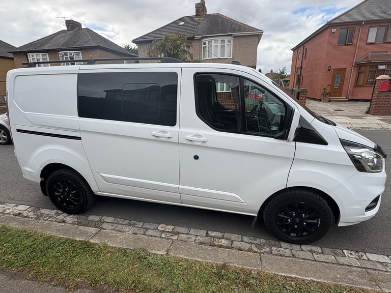 2020 FORD TRANSIT CUSTOM LIMITED CREW VAN AUTOMATIC 76K FSH NO VAT