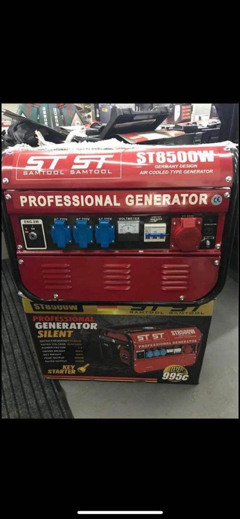 💥⚡ 🎁Brand NEW GERMAN 2022 Model ML8500 Silent Petrol Generator 8.5 KVA, With 6.5 HP for Sale