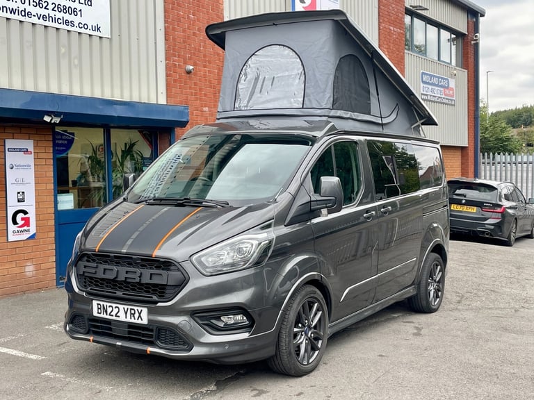 2022 Ford Transit Custom 2.0 EcoBlue 185ps Low Roof Sport Auto Camper with Pop Top PANEL VAN Dies...