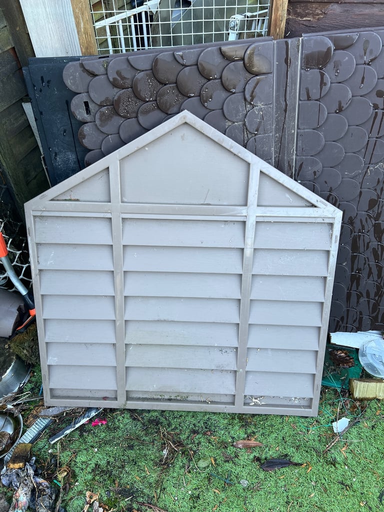 2 pvc dog kennels , clip together sections , see details. 