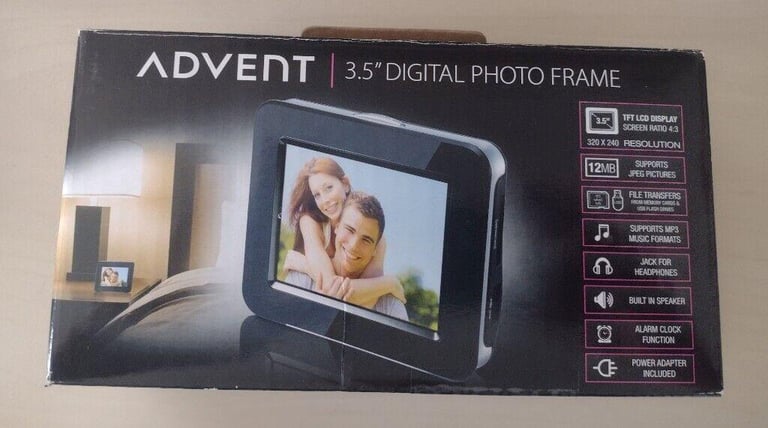 Advent Digital Photo Frame / Clock / Alarm / MP3 Player