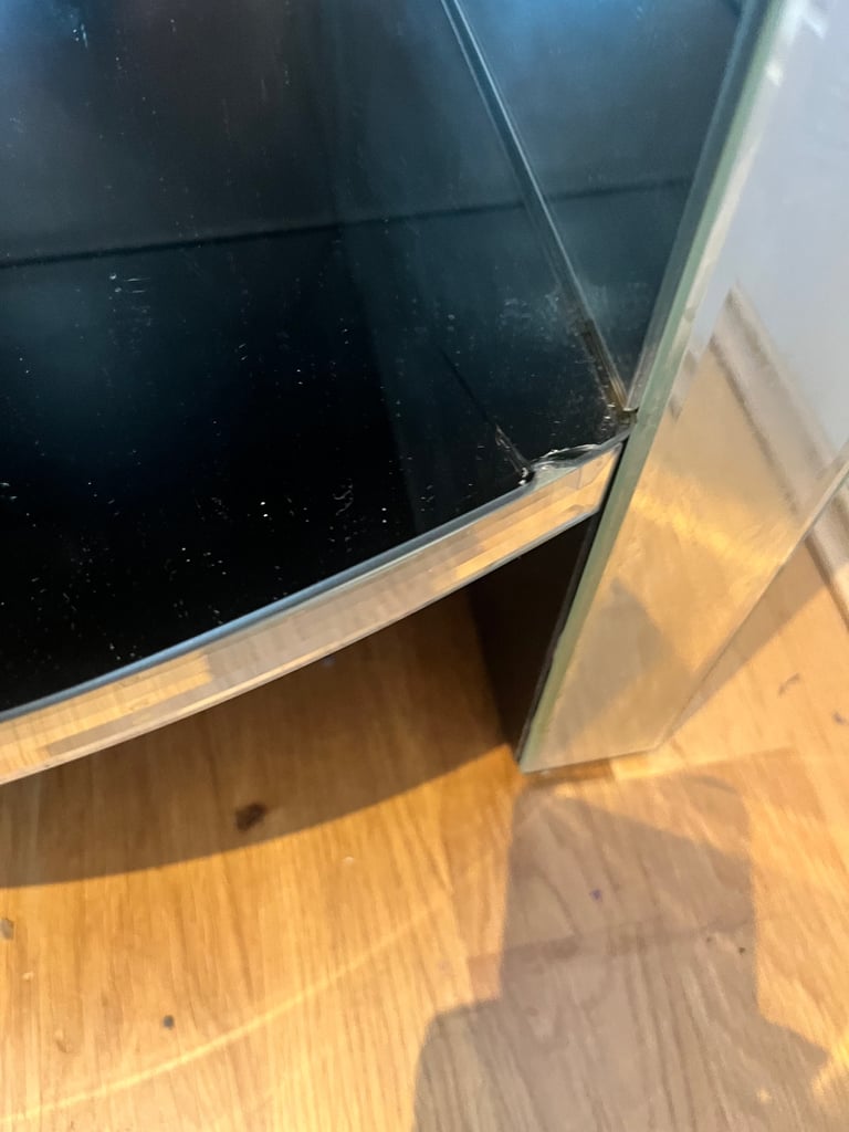 Set of Two Mirrored Bedside Tables