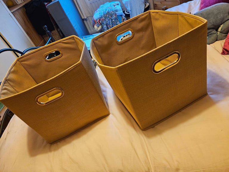 Large Yellow Storage Boxes