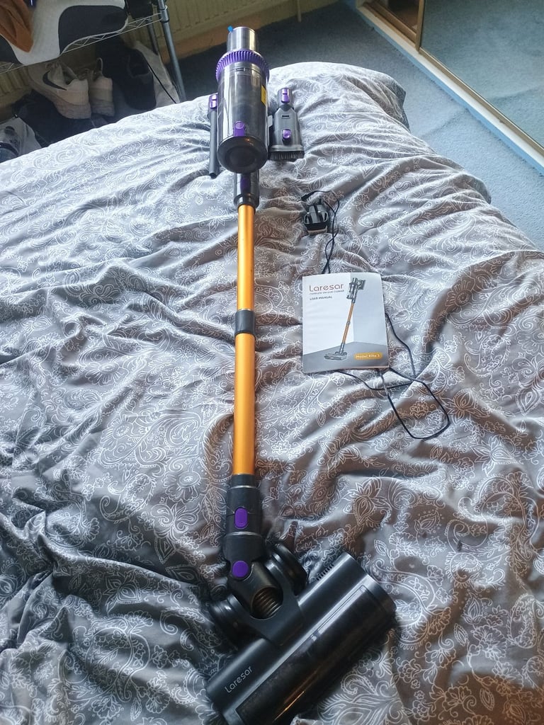 Laresar cordless stick vacuum.