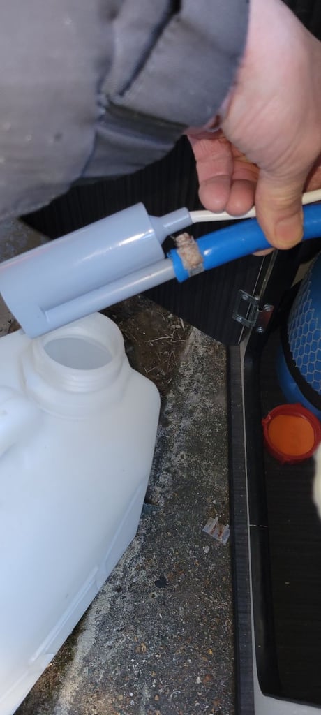 Camper van sink and gas burner hob with 2x USB and cigarette lighter style charging ports