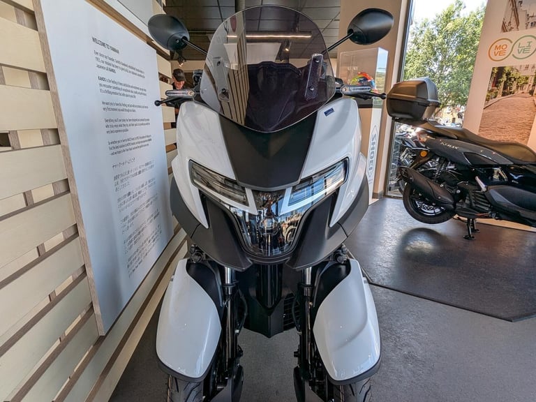 New 2025 Yamaha Tricity 125. Milky White. £4,801 On The Road (No Admin Fees)
