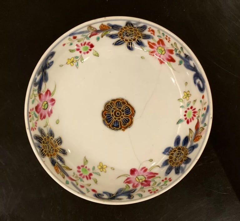 Vintage China Tea Cup & Plate, ( About 17th -18th Century ), Rare