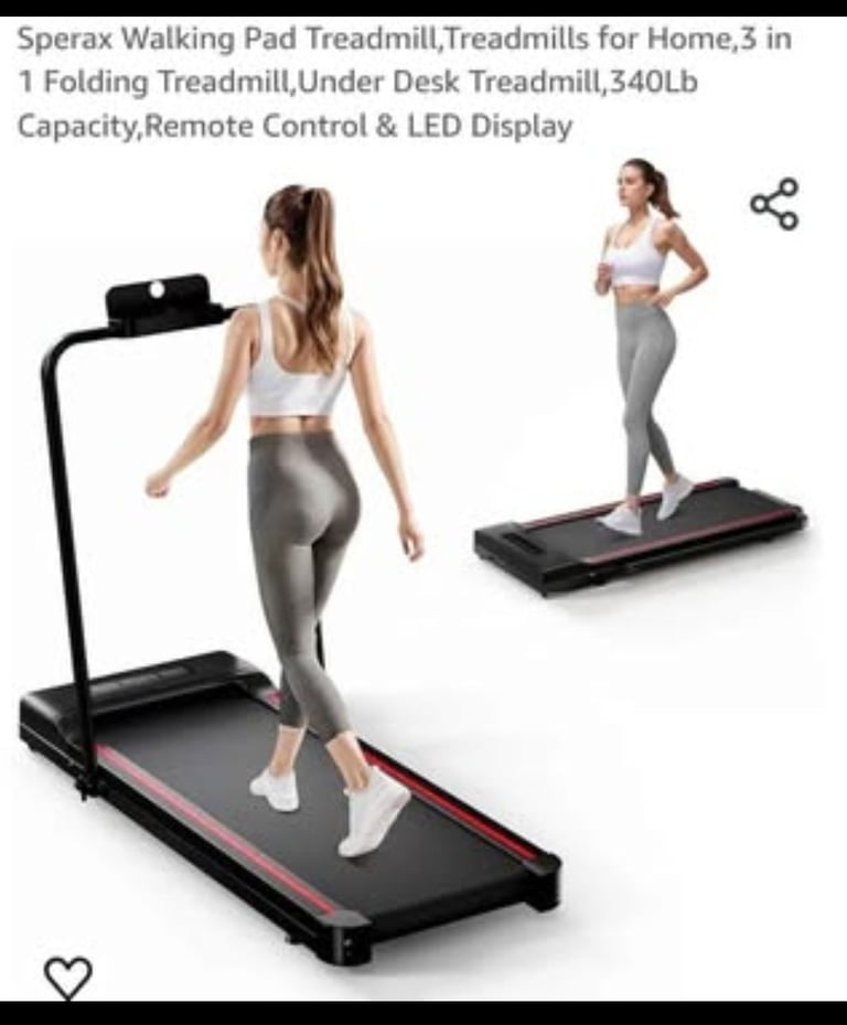 image for Sperax Walking Pad Treadmill,Treadmills for Home,3 in 1 Folding Treadmill,Under Desk Treadmill,340Lb