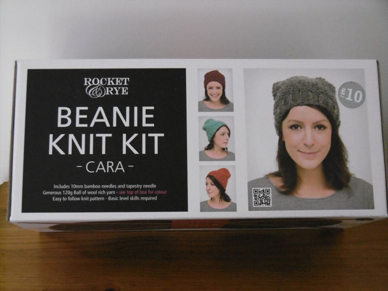 image for 3  Beanie Hat Knit Kits